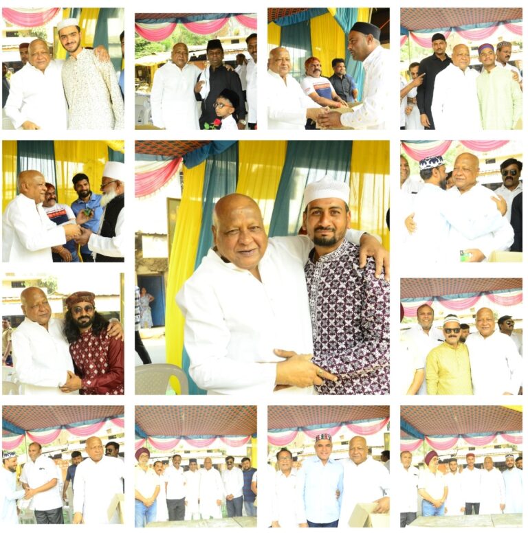 ईद के मुबारक मौके पर पुर्व विधायक गोपालदास अग्रवाल ने तमाम मुस्लिम समाज बंधुओं को जामा मस्जिद पहुँचकर दी मुबारकरबाद गोंदिया ने कायम की कौमी एकता की मिसाल-पुर्व विधायक गोपालदास अग्रवाल 