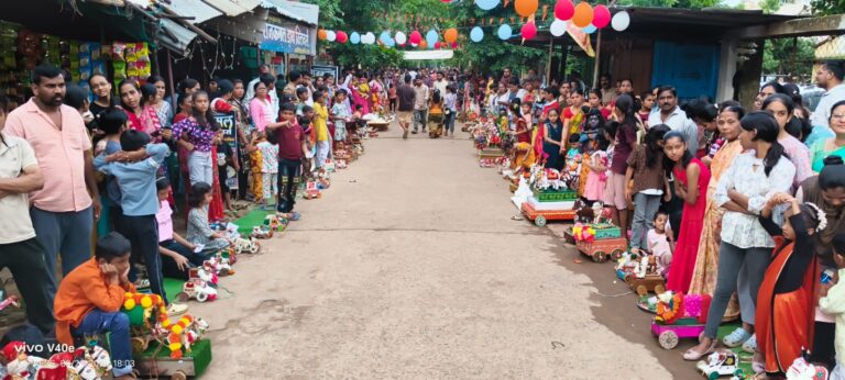 माकडे नगरातील तान्हा पोळ्यात उसळला बालगोपालांचा जनसागर