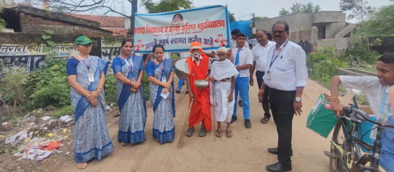 शारदा विद्यालय तुमसर च्या रॅलीतून नागरिकांना स्वच्छतेचा महामंत्र